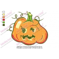 Halloween Pumpkin Embroidery Design 05
